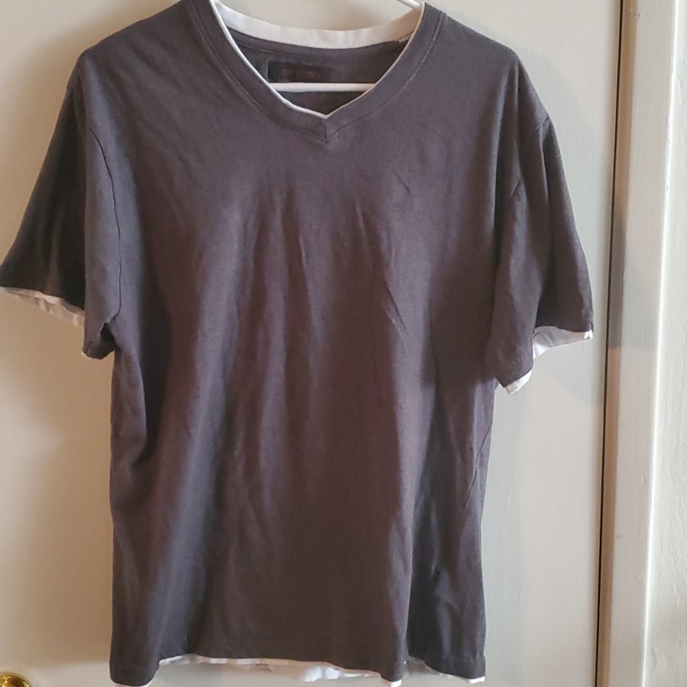 Faux layered shirt